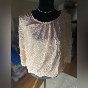 Women’s Large Blush/Pink Agenda Blouse NWOT